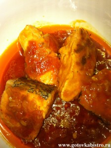 Рыба в томатном соусе в мультиварке