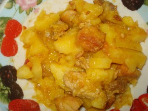 Рецепт жаркого из свинины с картошкой в духовке